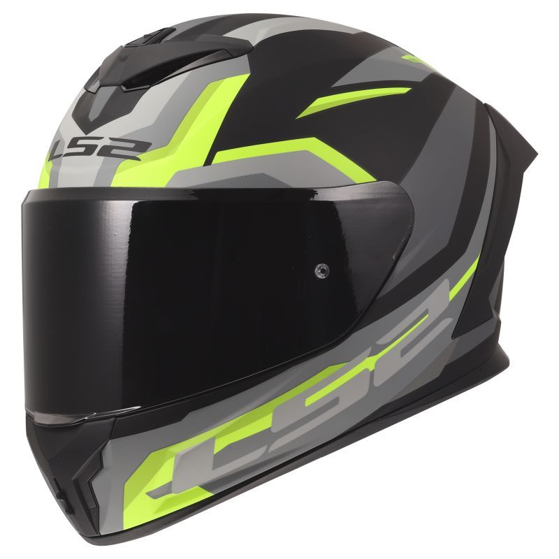 LS2 Casque intégral LS2 FF820 - RAPID III - HYPER — noir et jaune