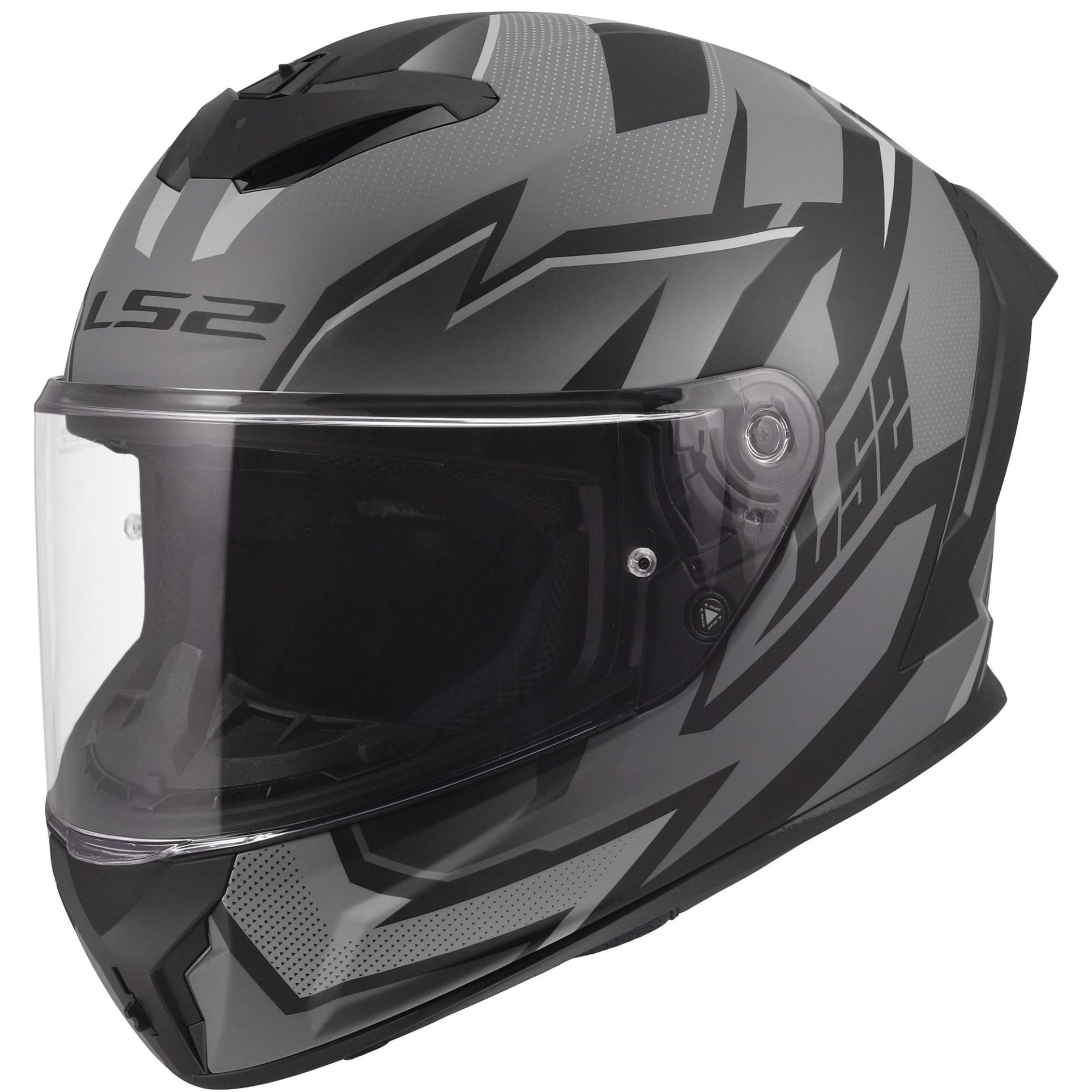 LS2 Casque intégral LS2 FF820 - RAPID III - XTREM — noir et gris