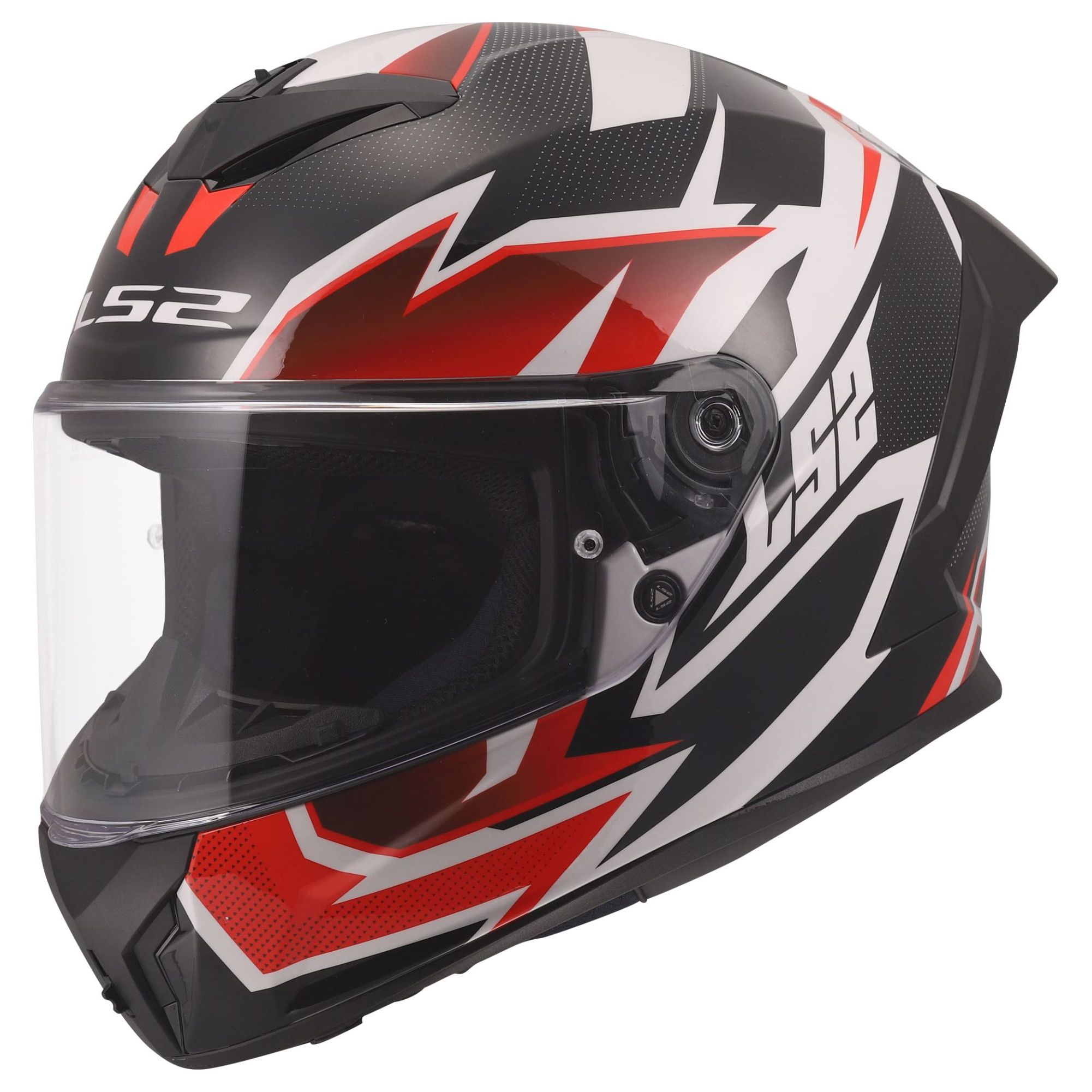 LS2 Casque intégral LS2 FF820 - RAPID III - XTREM — noir, rouge et blanc
