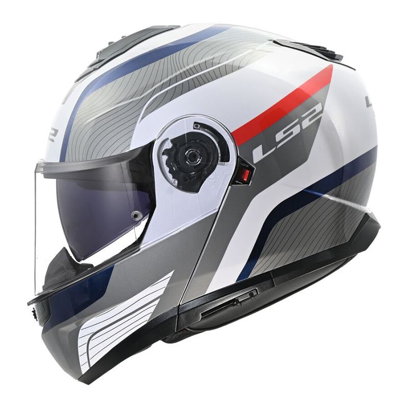 LS2 Casque modulable LS2 FF908 STROBE II - MONZA — bleu, rouge et blanc