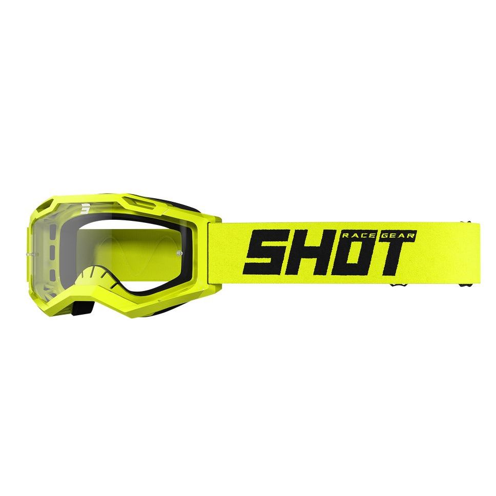 Masque cross Shot ASSAULT 2.0 - SOLID NEON YELLOW GLOSSY 2023