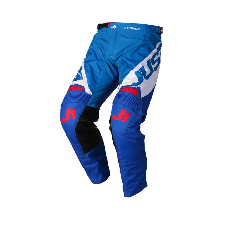 Image of Pantalon cross JUST1 J-FORCE - VERTIGO - BLUE/WHITE/RED 2021