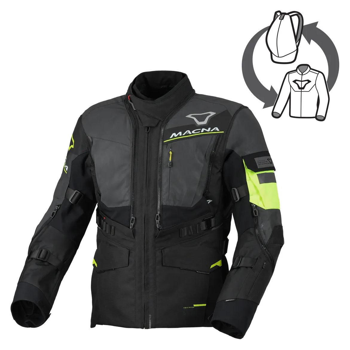 Veste Moto Macna FLEXODUS NIGHT EYE