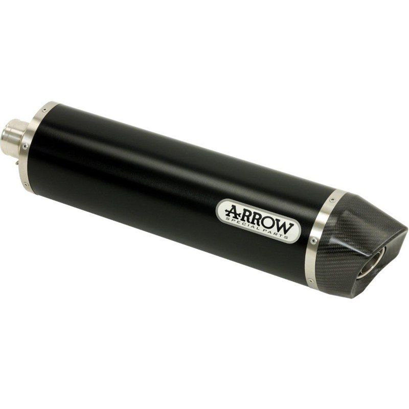 Silencieux Arrow indy race alu Dark embout carbone