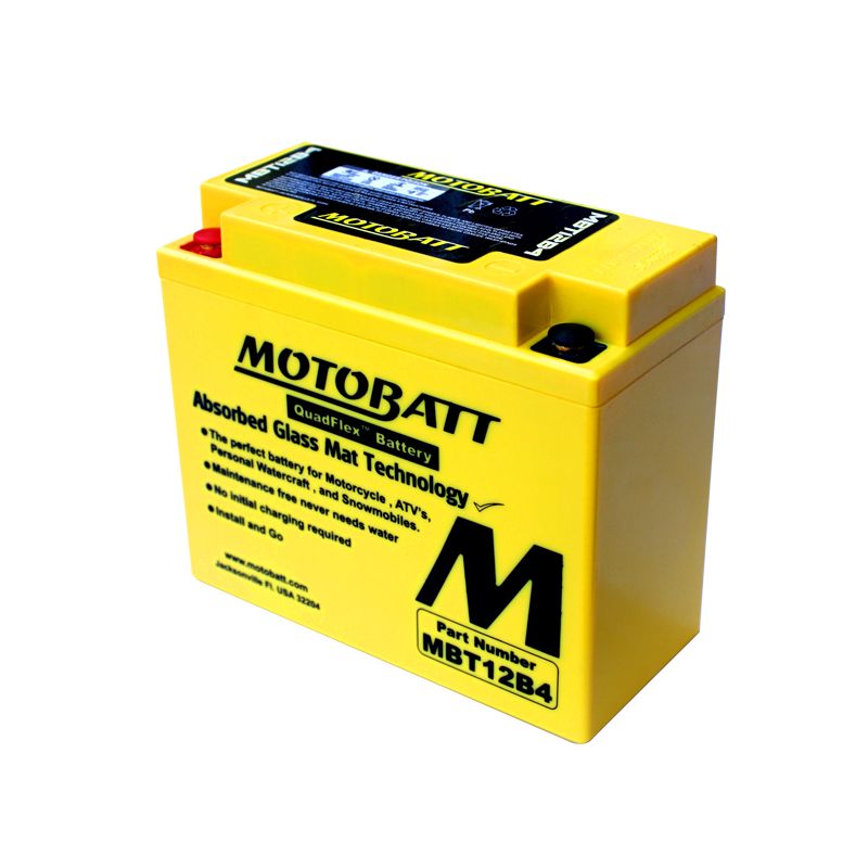 Image of Batterie Motobatt MBT12B4 (YT12B-BS/YT12-B4)
