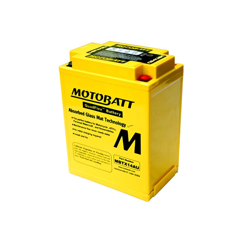 Image of Batterie Motobatt MBTX14AU (YTX14AH-BS/YTX14AHL-BS/YB14L-A2/YB14L-B2/YB14-B2/YB14A-A2)