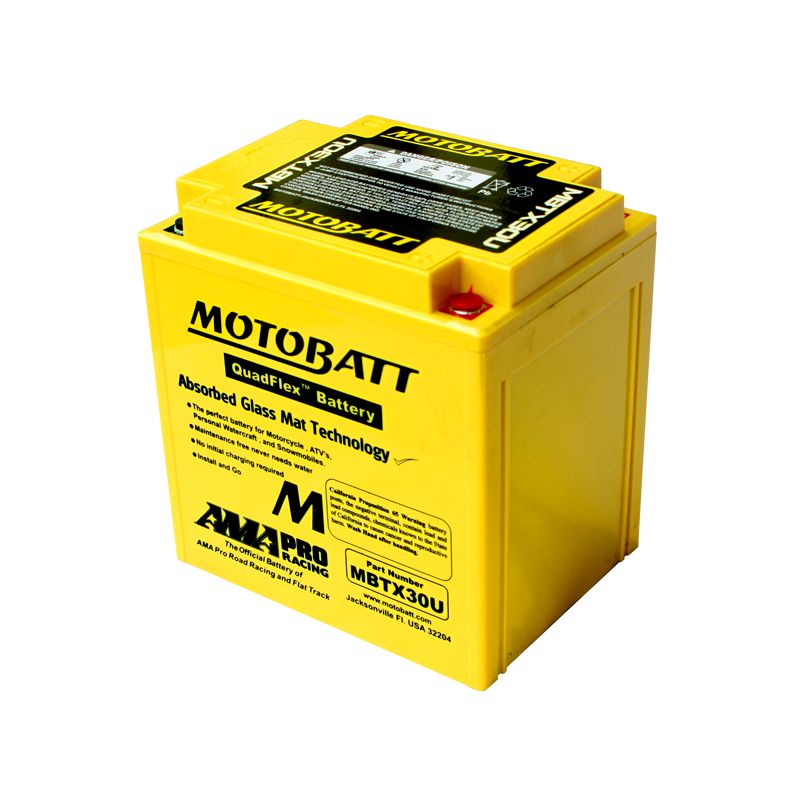 Image of Batterie Motobatt MBTX30U (Y60N24L-A/Y60N24AL-B/YIX30-L/YB30L-B/YB30CL-B/Y60N30-L/-53030)