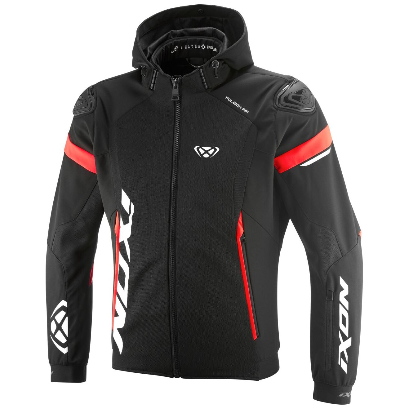 IXON Blouson Moto Ixon PULSION AIR — noir, rouge et blanc