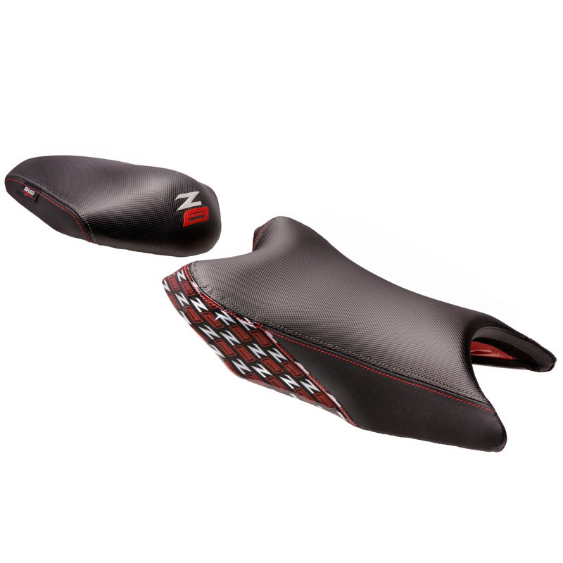 Selle Confort Shad Noir Coutures Rouge
