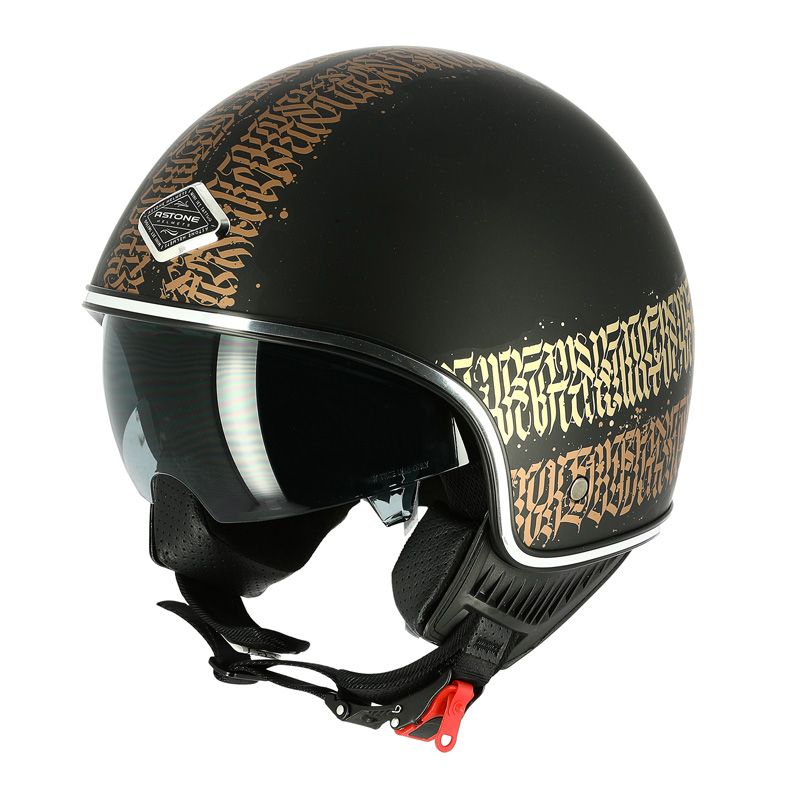 Image of Astone Abstract Cali Casque Jet Noir L