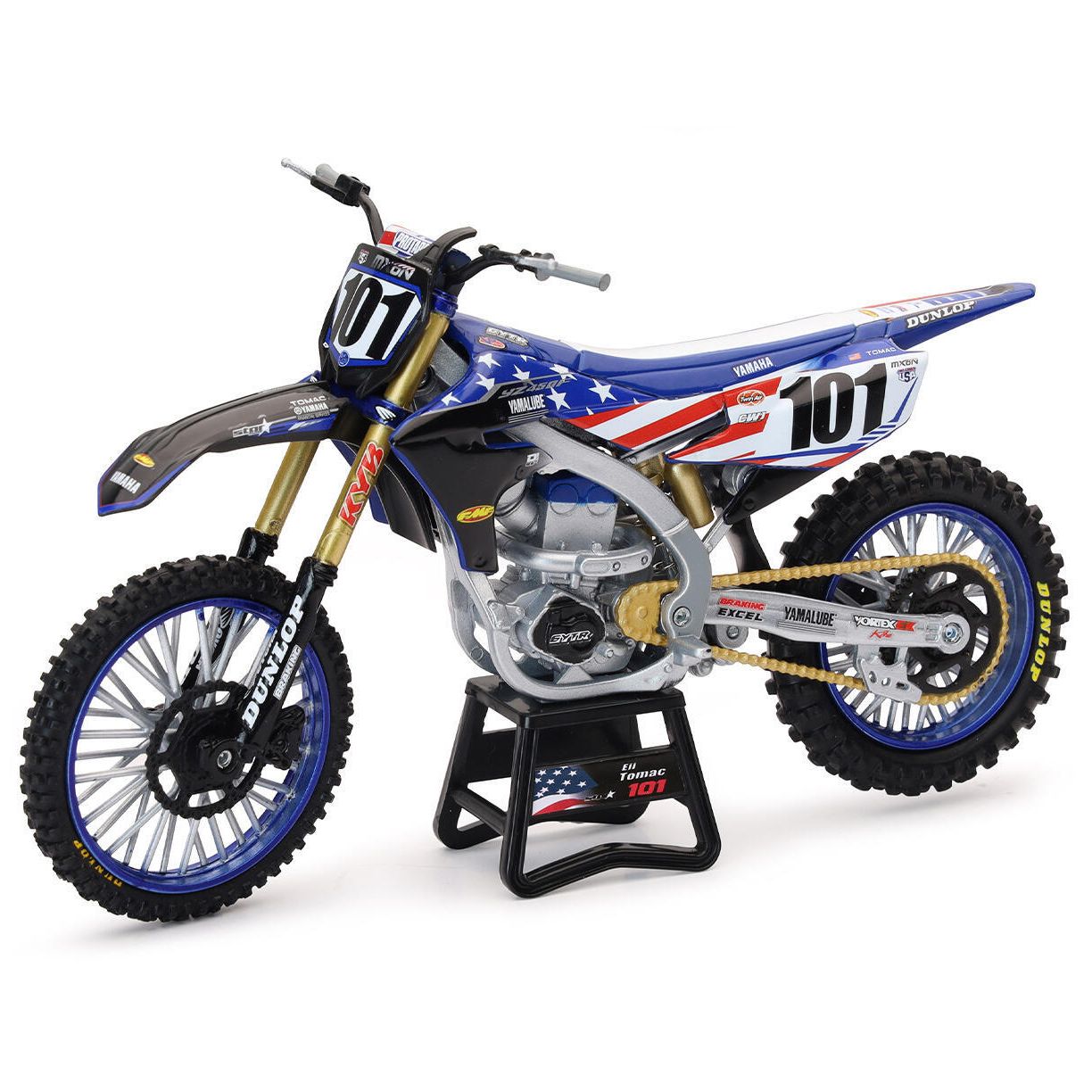 Miniature Newray Moto Yamaha 450 YZF MXDN E. TOMAC - Echelle 1/12°