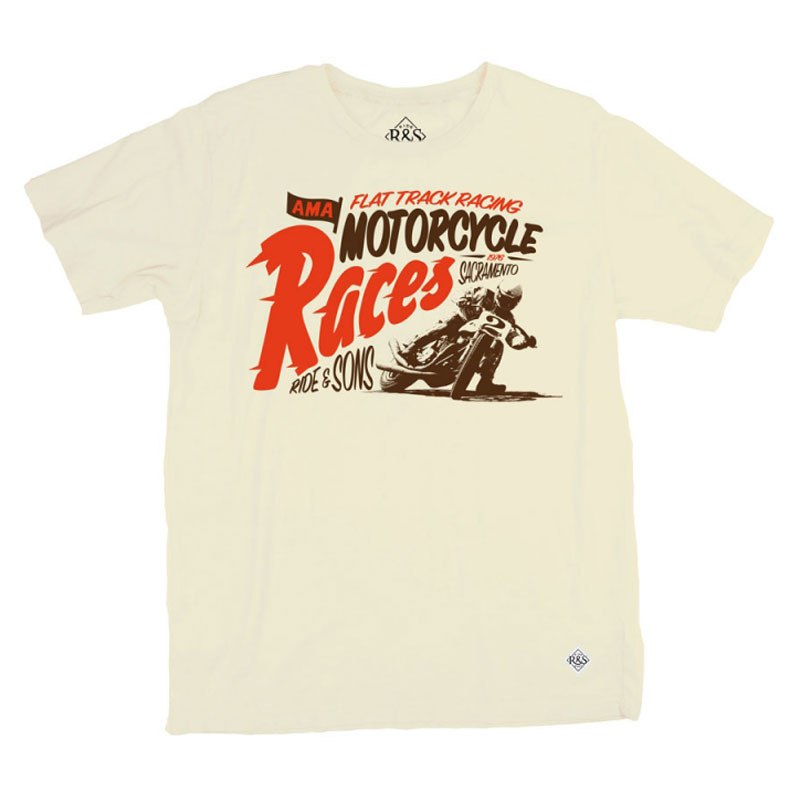 T-shirt Manches Courtes Ride And Sons Motorcycles Races