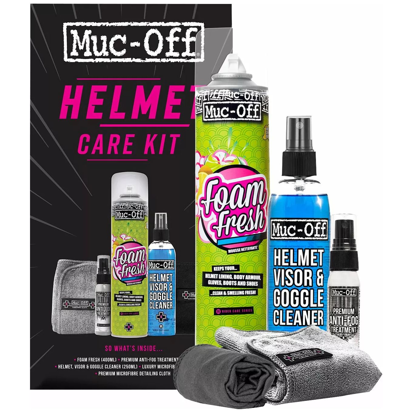 Nettoyant casque Muc-Off Helmet Care Kit V2