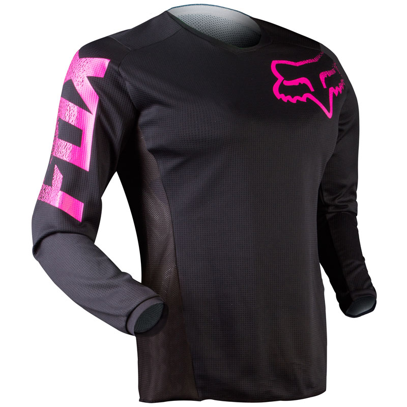 Image of Maillot cross Fox BLACKOUT WOMENS - BLACK PINK 2023