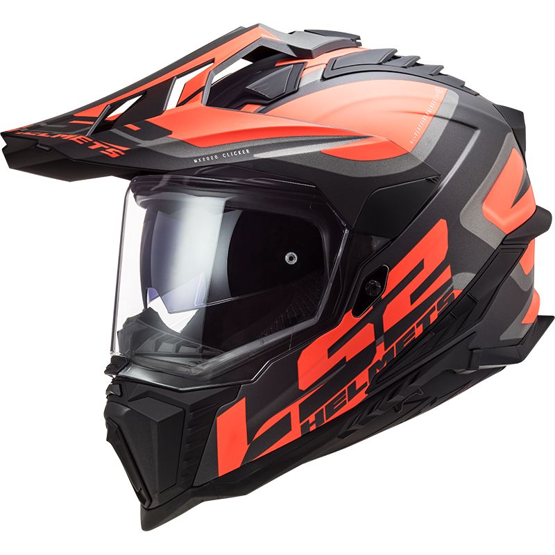 LS2 Casque intégral LS2 MX701 - EXPLORER HPFC - ALTER — noir et orange mat