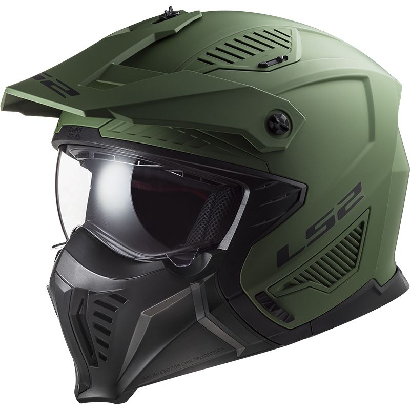 LS2 Casque jet LS2 OF606 DRIFTER - SOLID — vert mat