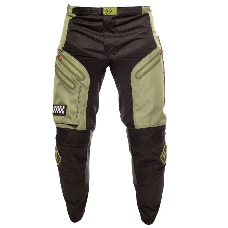 Image of Pantalon cross FASTHOUSE GRINDHOUSE OFF ROAD OLIVE 2020