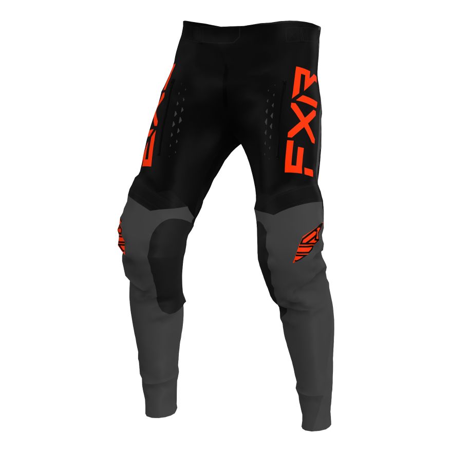 Image of Pantalon cross FXR PODIUM OFF-ROAD BLACK/CHAR/NUKE RED 2022