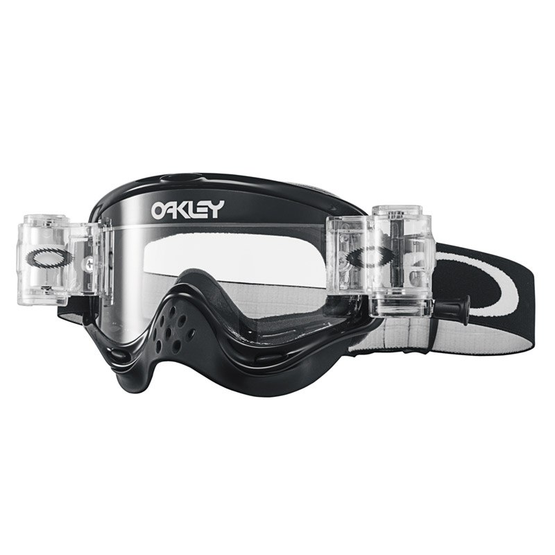 Masque Cross Oakley O Frame Mx Race Ready - Jet Black Lens Clear