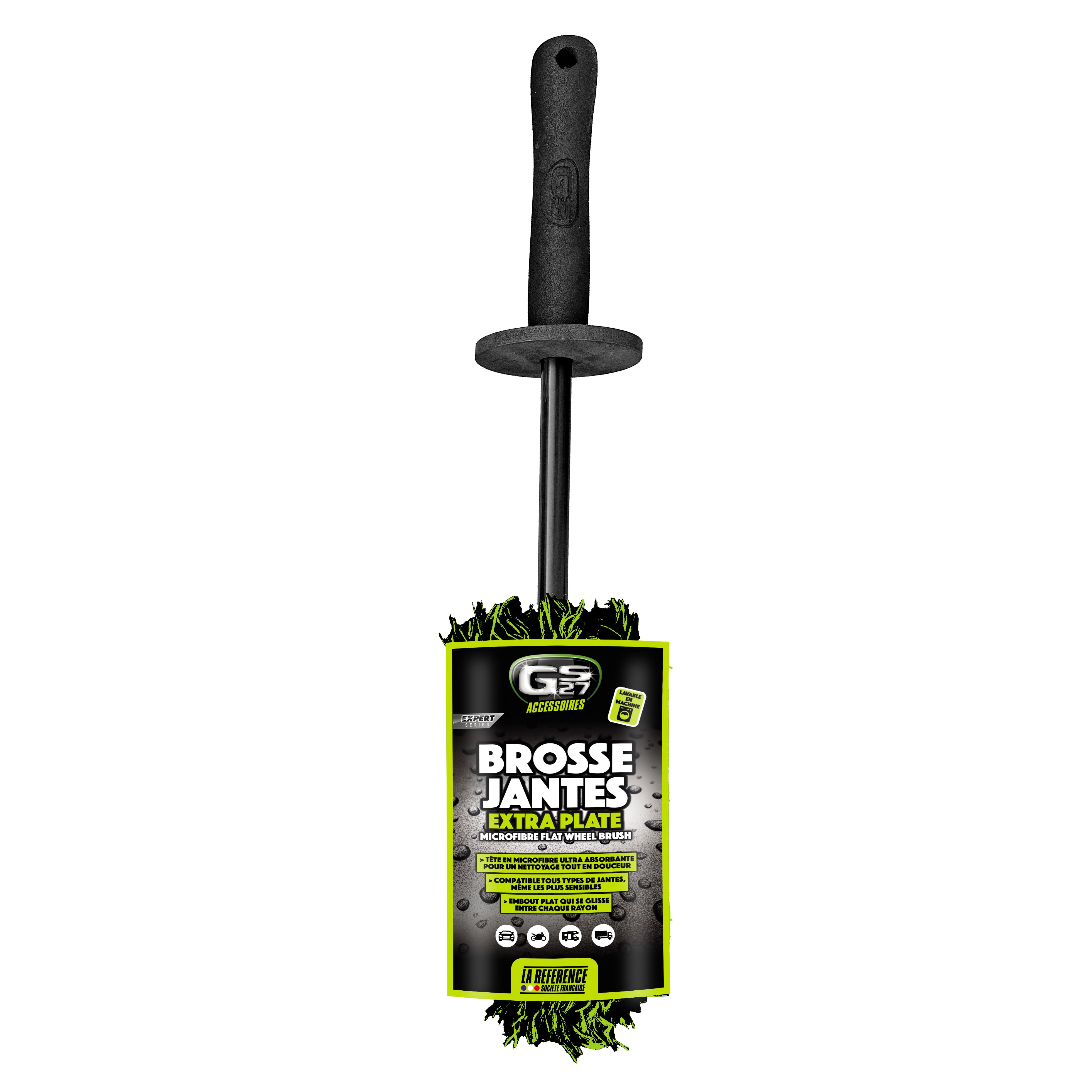 Brosse GS27 Jantes Microfibre - Extra Plate