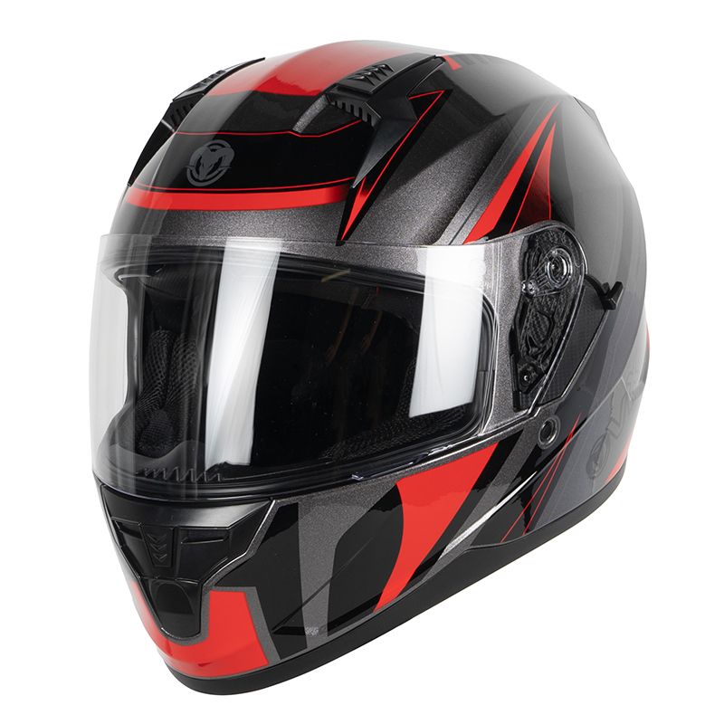 Image of Casque Ovix TEXEL BLACK/RED
