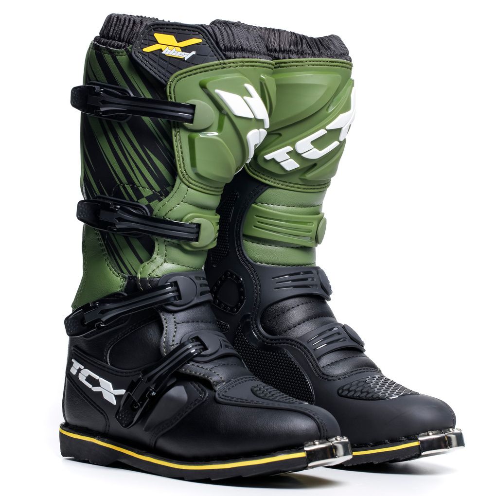 Image of Bottes cross TCX Boots X-BLAST - BLACK GREEN YELLOW 2023