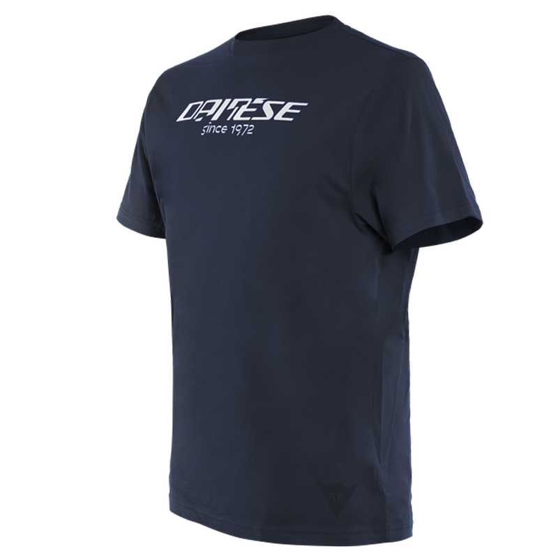 Image of T-Shirt manches courtes Dainese PADDOCK LONG BLACK IRIS WHITE