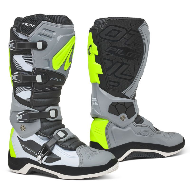 Image of Bottes cross Forma PILOT GREY/WHITE/YELLOW FLUO 2022