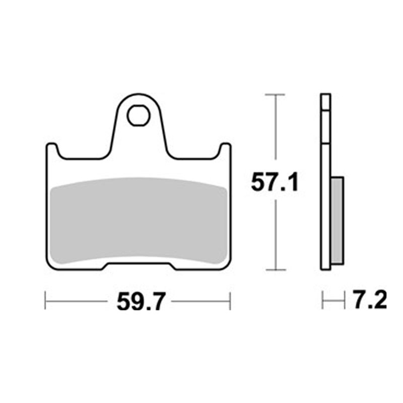 Plaquettes de freins SBS 984LS Sinter Métal Fritté arrière