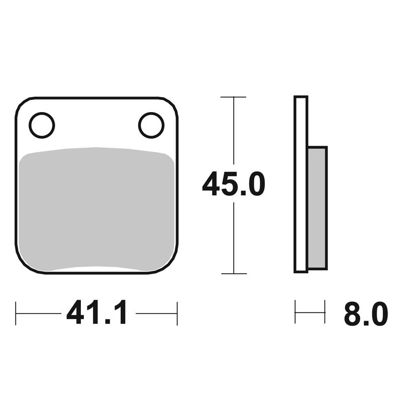 Image of Plaquettes de freins SBS 536HF Organique avant/arrière (Spécial RS selon modèle)
