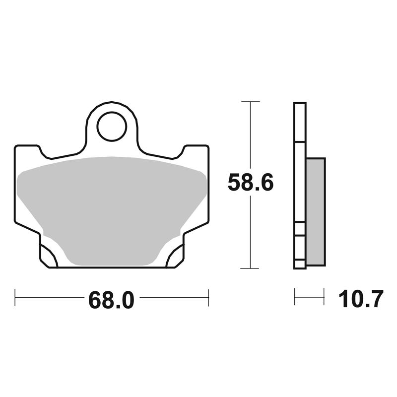 Image of Plaquettes de freins SBS 550HF Organique avant/arrière (selon modèle)