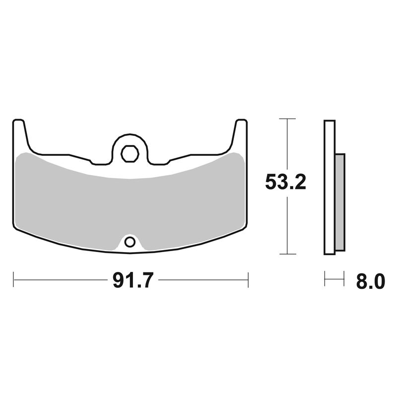 Plaquettes de freins SBS 552HF Organique avant/arrière (selon modèle)