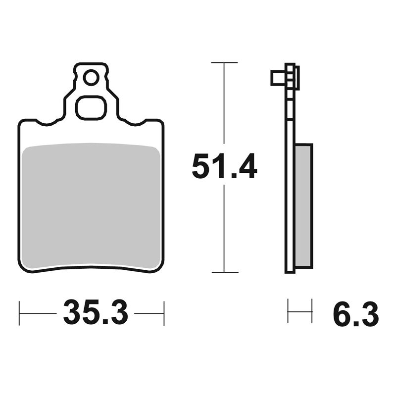 Plaquettes de freins SBS 574SI Sinter Métal Fritté arrière