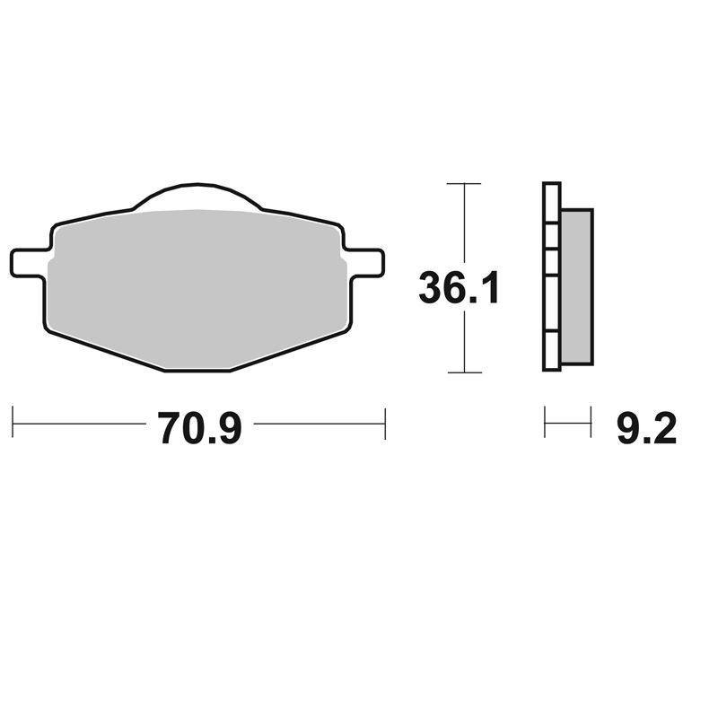 Image of Plaquettes de freins SBS 575LS nter Métal Fritté avant/arrière (selon modèle)