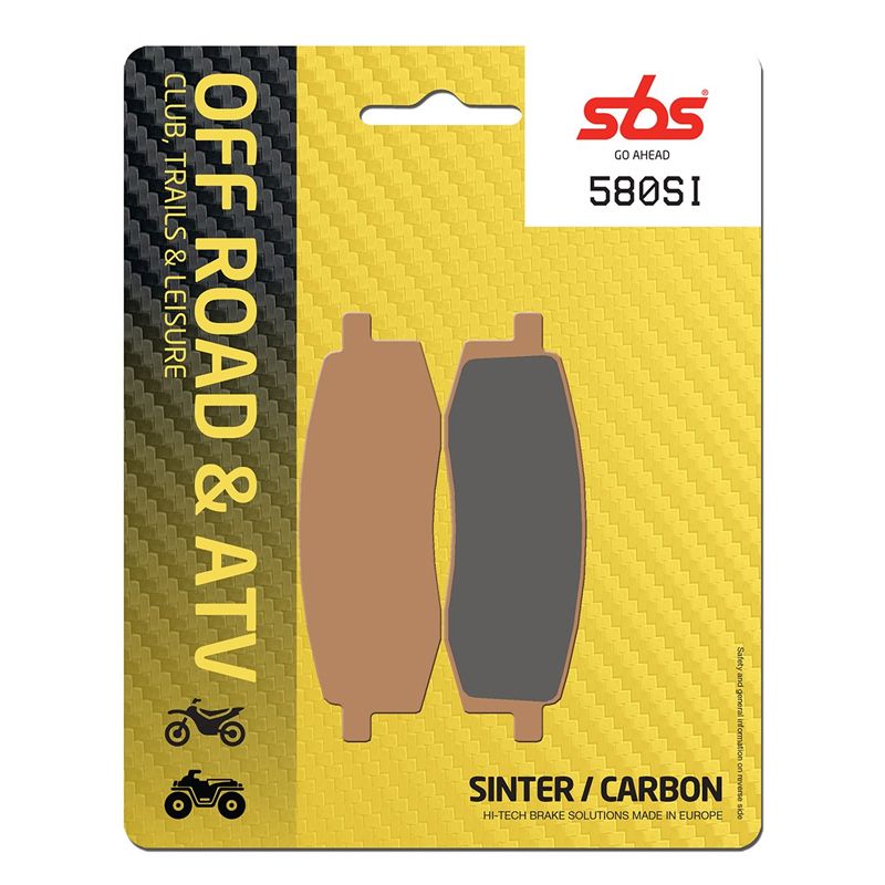 Plaquettes de freins SBS 580SI Sinter Métal Fritté avant