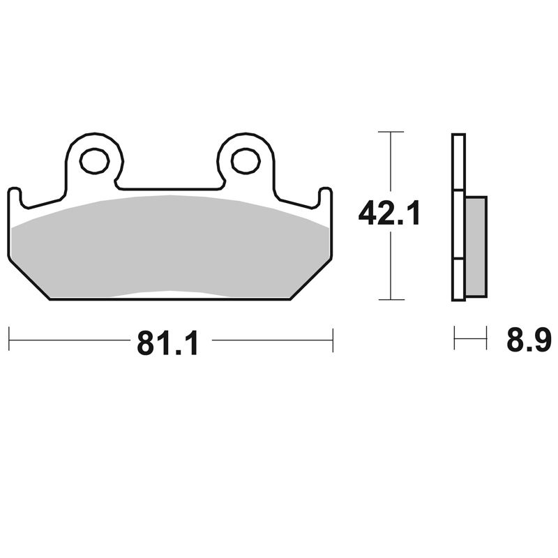 Image of Plaquettes de freins SBS 593HS Sinter Métal Fritté avant/arrière (Spécial S selon modèle)