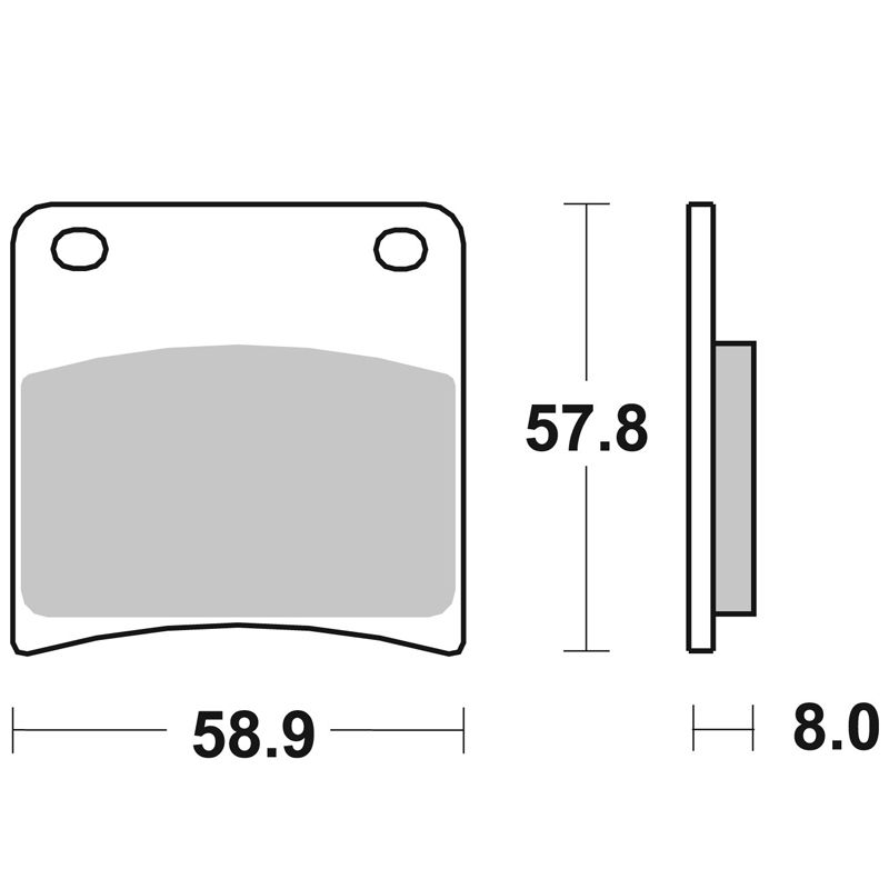 Plaquettes de freins SBS 620LS Sinter Métal Fritté arrière