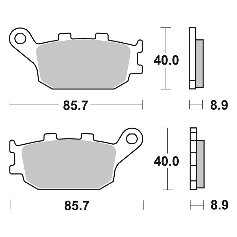 Image of Plaquettes de freins SBS 657LS Sinter Métal Fritté arrière (Spécial ABS selon modèle)
