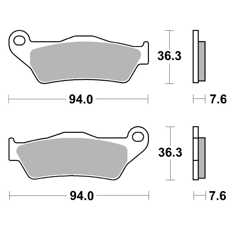 Image of Plaquettes de freins SBS 671SI Sinter Métal Fritté Racing avant/arrière (selon modèle)