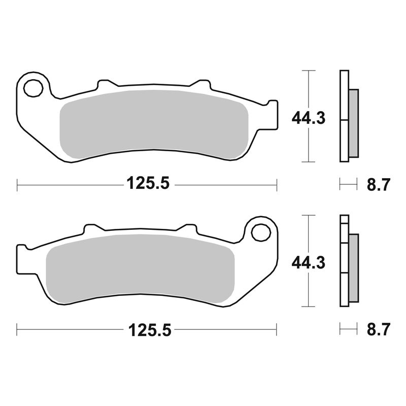 Image of Plaquettes de freins SBS 685HF Organique avant/arrière (selon modèle)