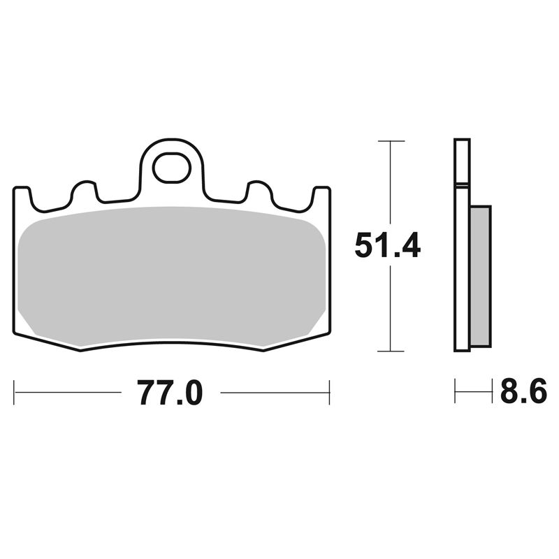 Image of Plaquettes de freins SBS 796HS Sinter Métal Fritté avant (Spécial ABS selon modèle)