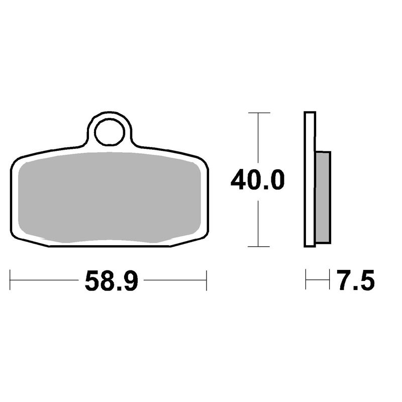 Plaquettes de freins SBS 885RSI Sinter Métal Fritté avant