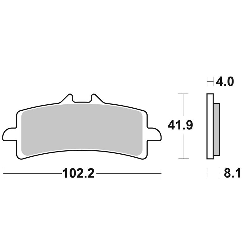 Plaquettes de freins SBS 901HS Sinter Métal Fritté Avant
