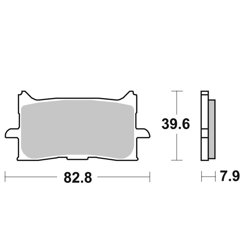 Plaquettes de freins SBS 940HS Sinter Métal Fritté avant