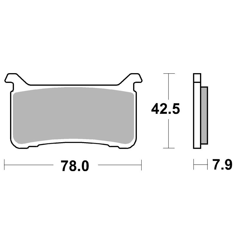 Plaquettes de freins SBS 947HS Sinter Métal Fritté Avant