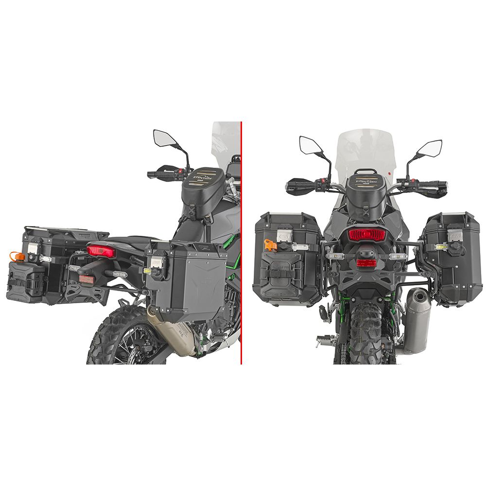 Support valises Givi PL ONE FIT MONOKEY CAM SIDE AVEC DEGAGEMENT