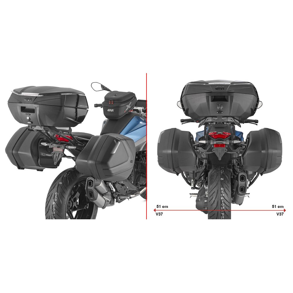 Support valises Givi pour valises V35/V37