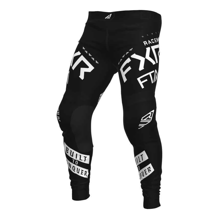 Image of Pantalon cross FXR PODIUM GLADIATOR BLACK/WHITE 2022