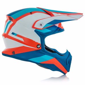 Casque cross Acerbis IMPACT 3.0 - BLANC BLEU (mat) - 2019