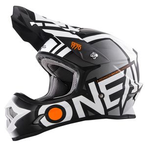 Casque cross O'Neal SERIES 3 RADIUM - NOIR BLANC (mat) - 2018